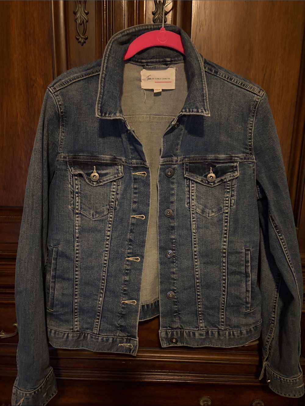 Vince Camuto Blue Denim Jean Jacket